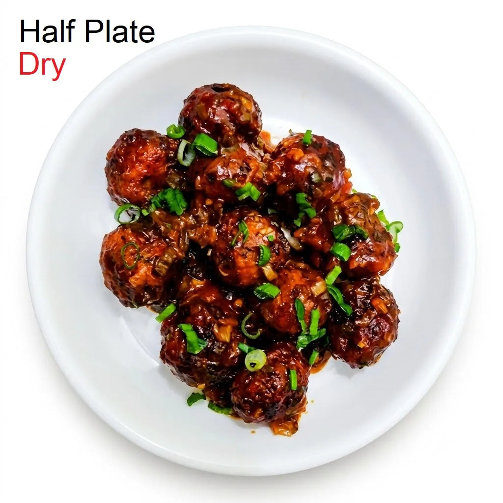 Special Dry Veg Manchurian, Half Plate