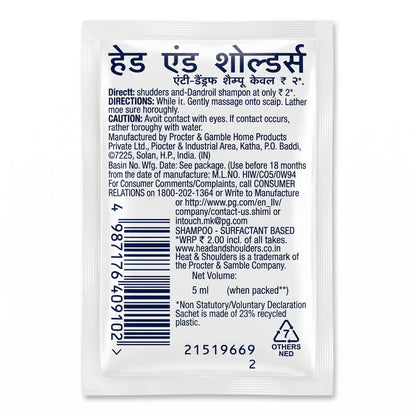 Head & Shoulders Daily Clean Anti-Dandruff Shampoo, 5 ml Pouch