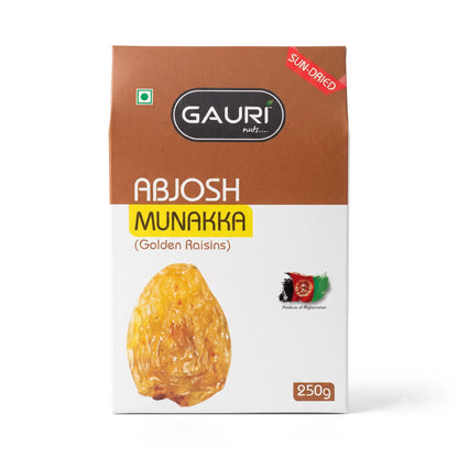 Gauri Nuts Abjosh Munakka (Golden Raisins), 250 g