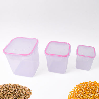 Kitchen Storage Container Set Of 3 Pcs (1500 1000 500 Ml)