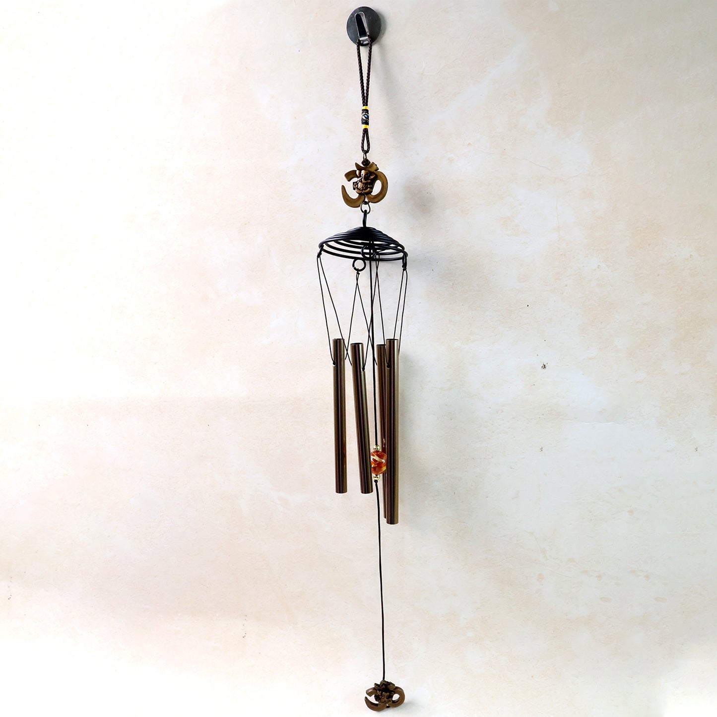 Metal Wind Chime With Om Symbol (1 Pc)