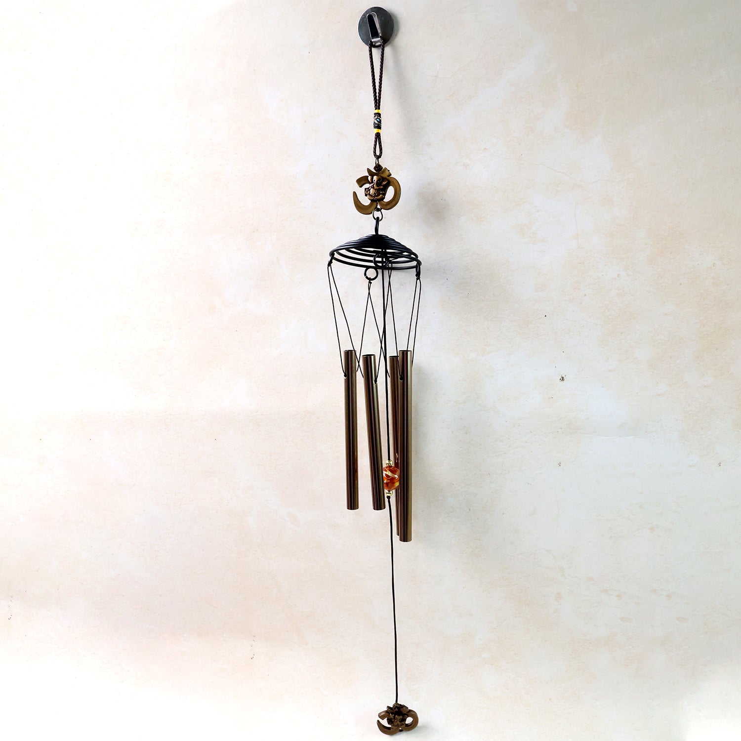 Metal Wind Chime With Om Symbol (1 Pc)