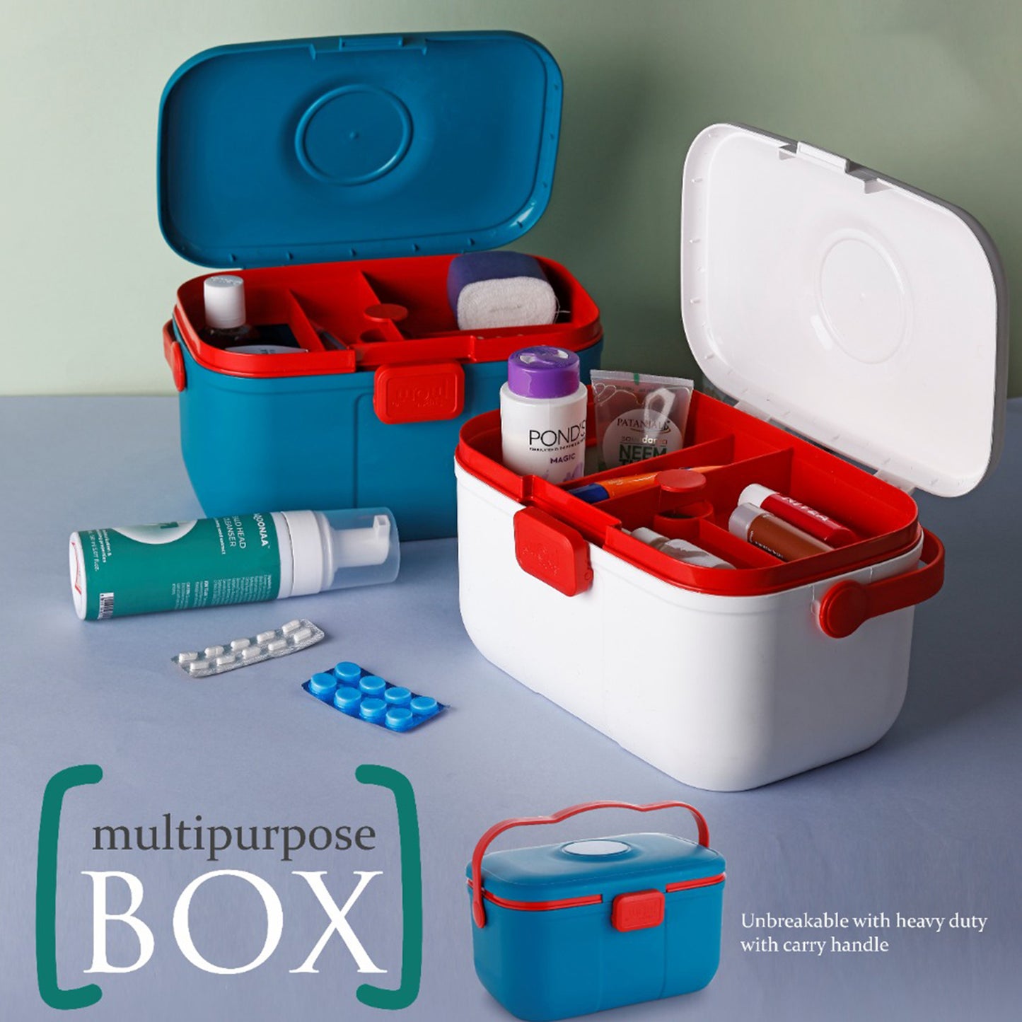 Supermom Multipurpose Storage Box With Handle (1 Pc)