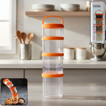 4-in-1 Stackable Dry Fruit Storage Container (1 Set)