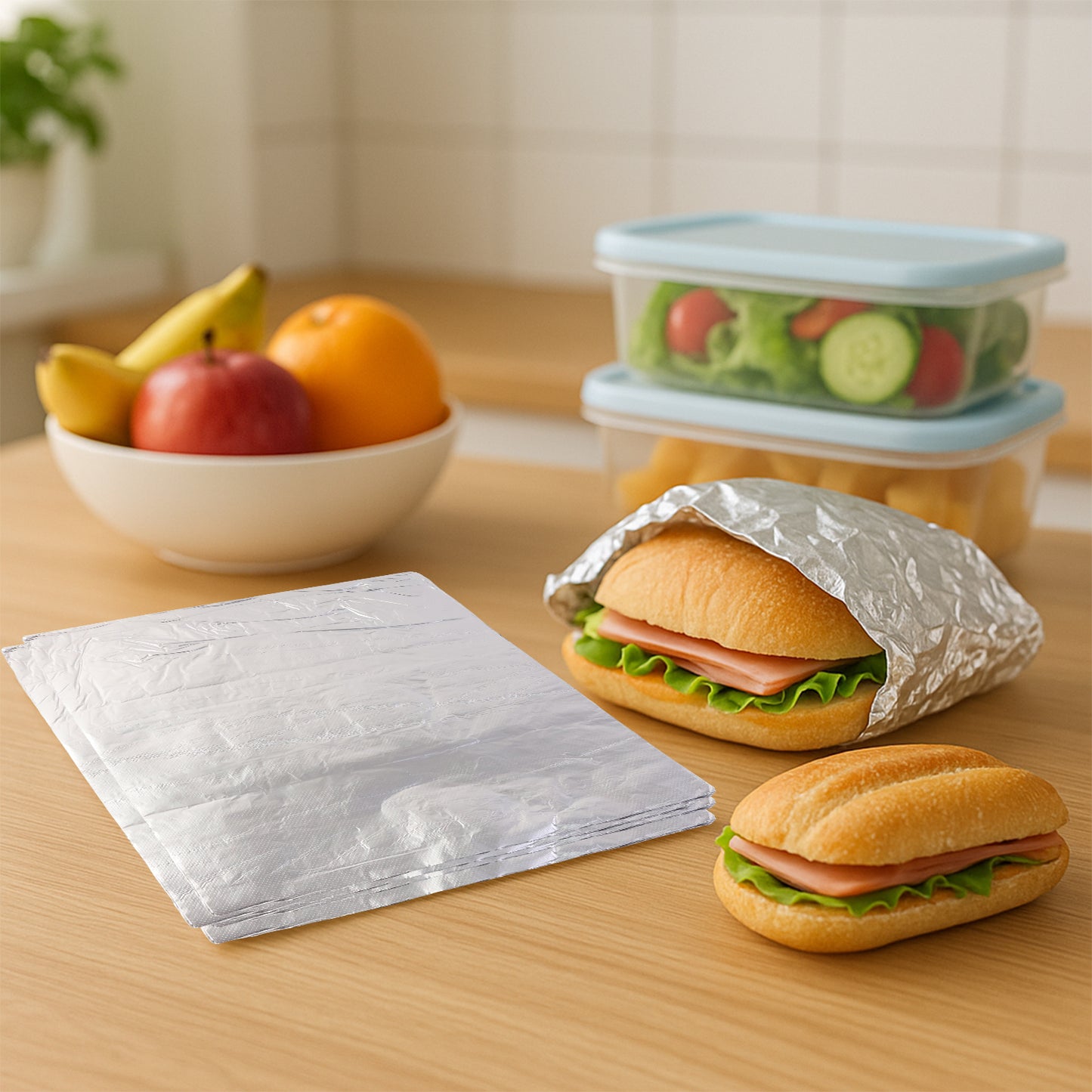 Aluminium Foil Cut Sheets 220250 Mm  50 Sheets