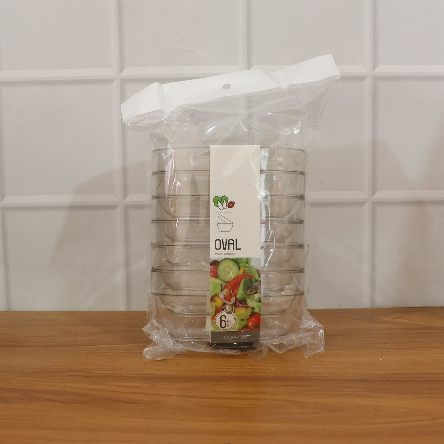 Multipurpose Transparent Serving  Storage Bowls Set (6 Pc Set)