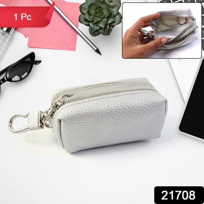 Compact Zipper Key Pouch (1 Pc)