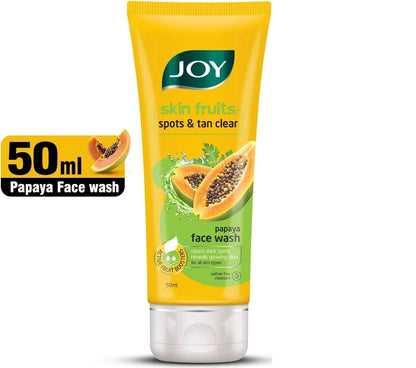 Joy Skin Fruits Spots & Tan Clear Papaya Face Wash - For Normal To Dry Skin, 50 ml