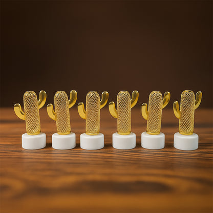 Decorative Cactus Shaped Flameless Led Candles (12 Pc)