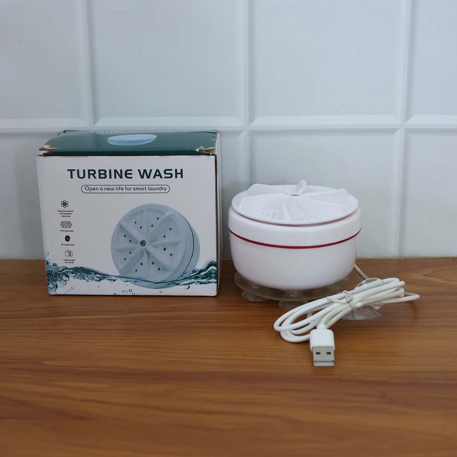 6152a Mini Washing Machine Turbine Washing Machine Door Hinge  Lightweight Turbo Washer With Usb Cable For Home Camping College Rooms Use