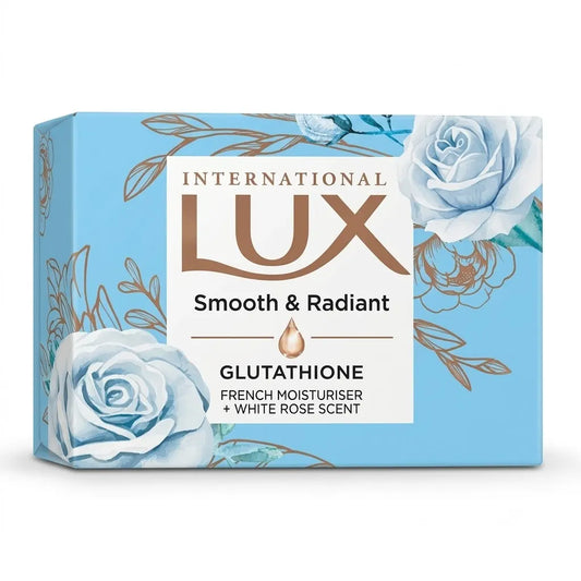Lux International Smooth & Radiant Bathing Soap With Glutathione & French Moisturiser, 80 g Carton