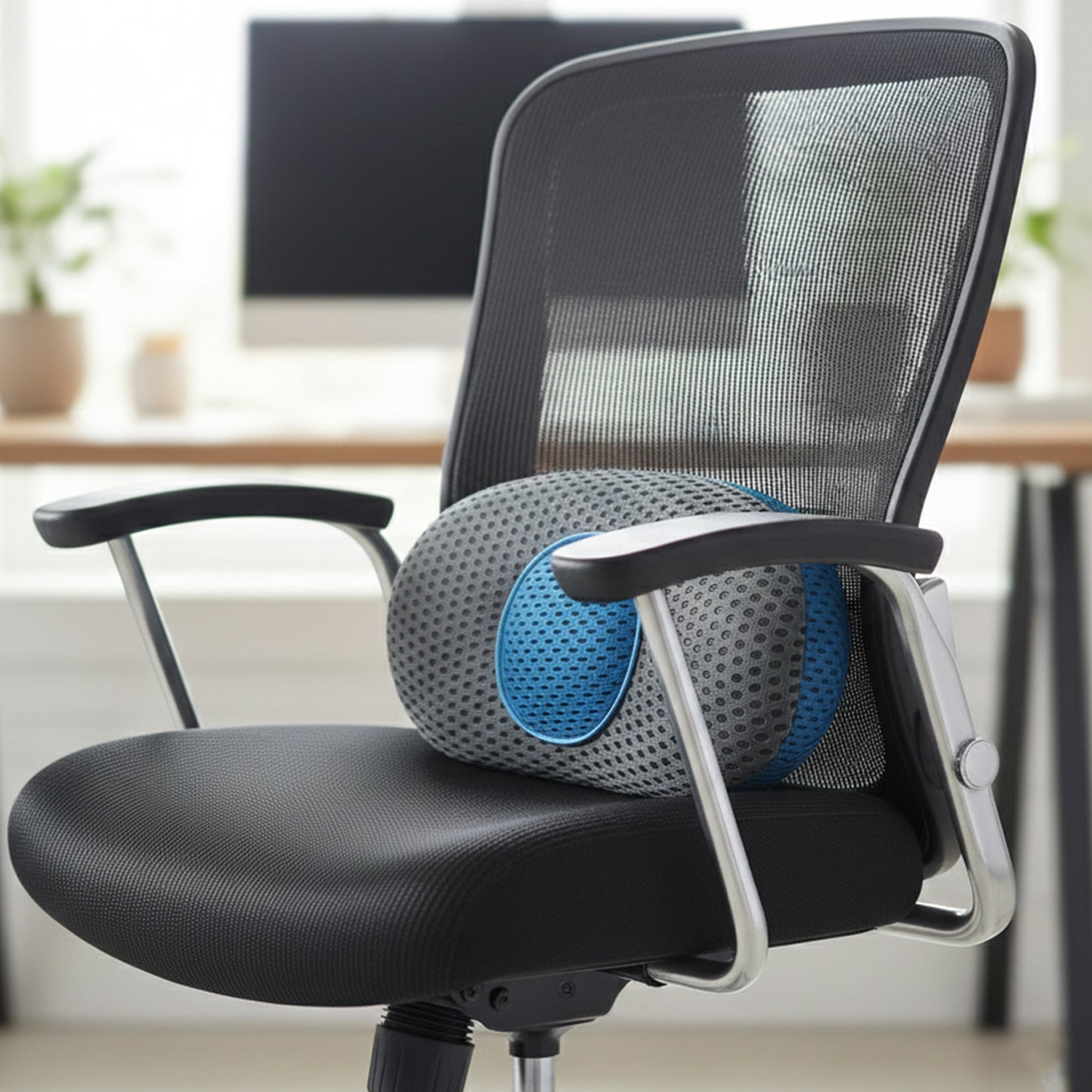 Ergonomic Orthopedic Back Support Pillow (18 X 9 Inch  1 Pc)