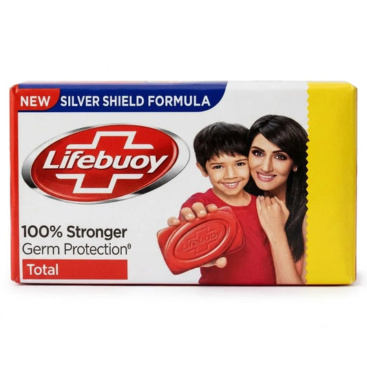 Lifebuoy Total Soap, 100% Stronger Germ Protection, New Silver Shield Formula, 46 g