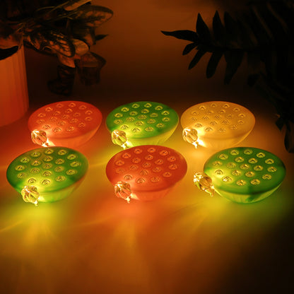 Set Of 6 Lotus Canopy Led Decorative Lamps