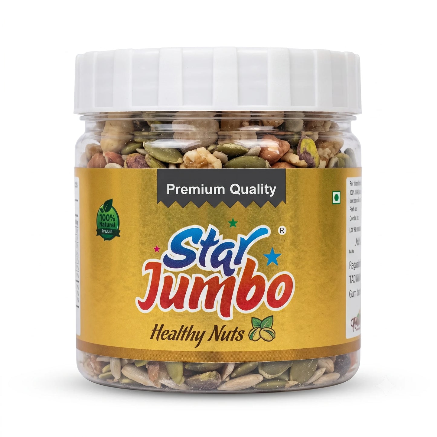 Star Jumbo Premium Quality Healthy Nuts, 250 g Jar