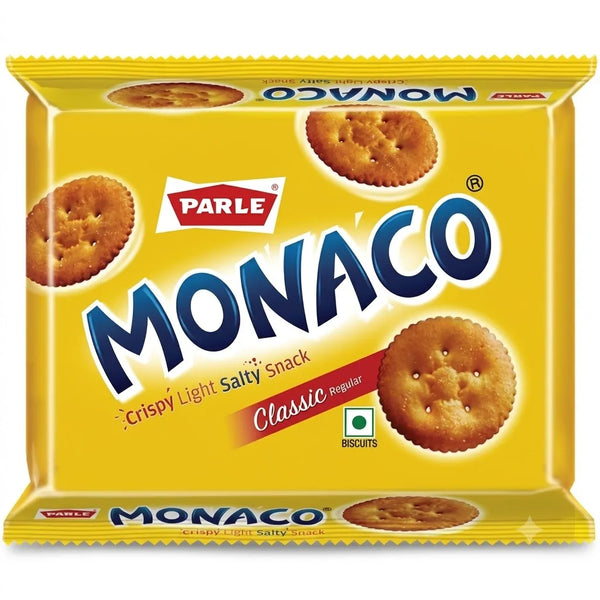 Parle Monaco Salty Snack Biscuits - Classic Regular, 185.6 g Pouch