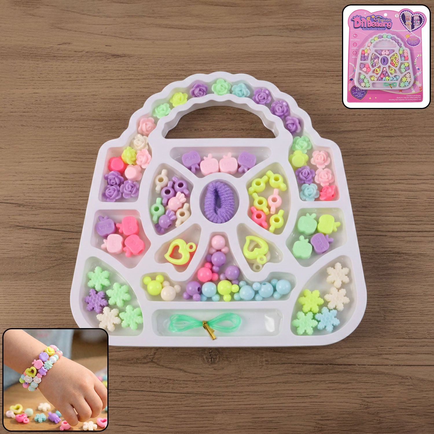 Diy Fashion Beading Jewellery Making Kit (1 Set)