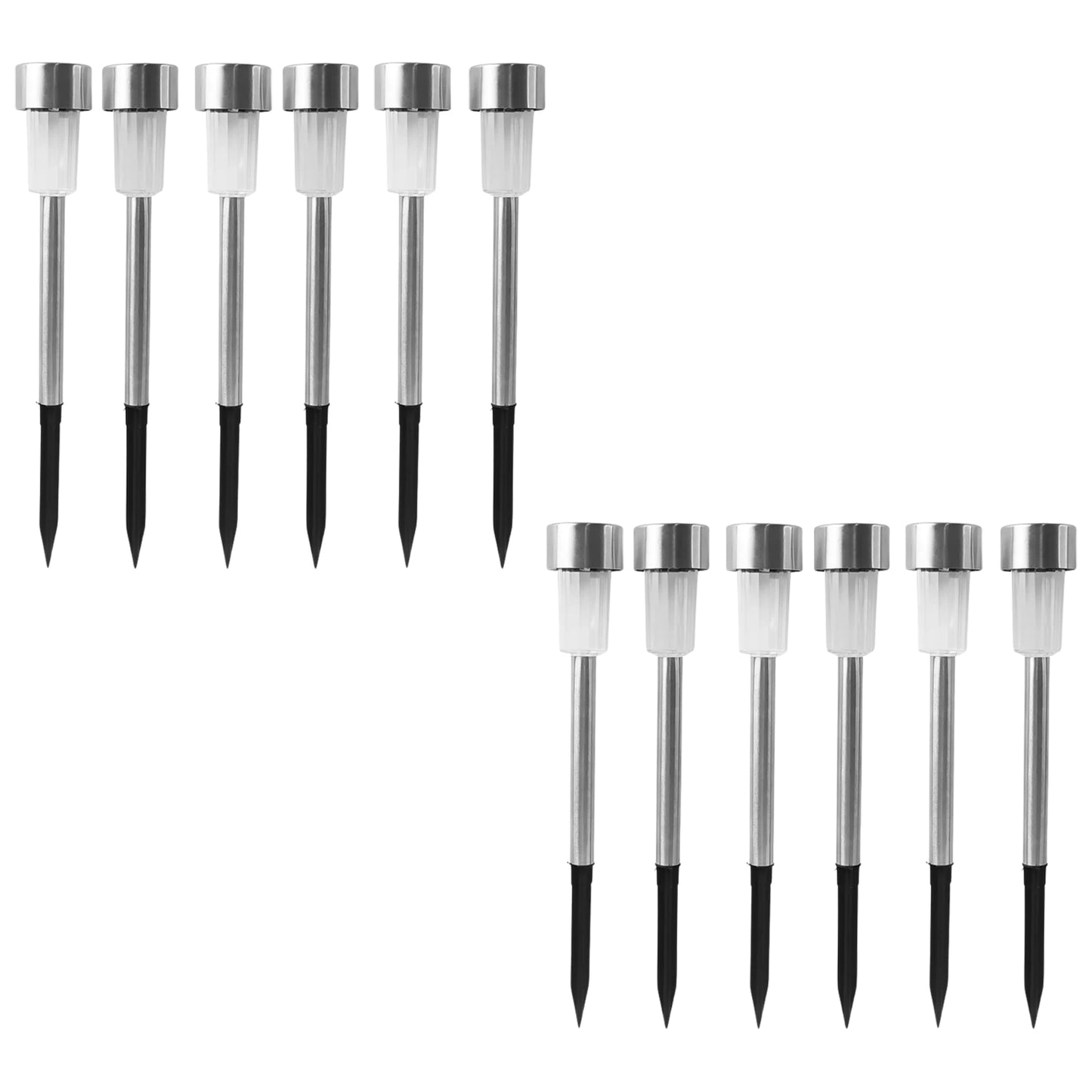 Solar Lawn Lamp Set Of 12 Pc