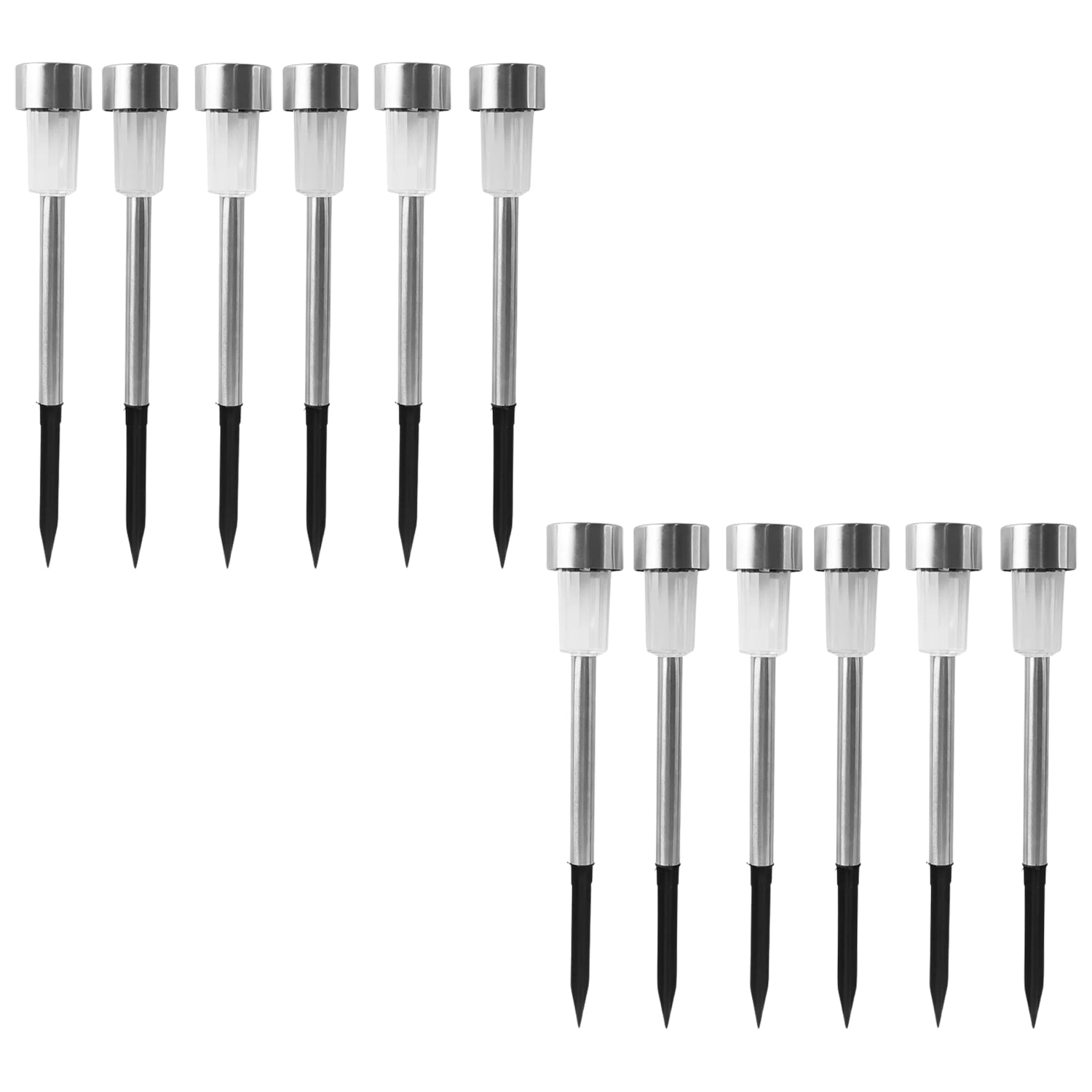 Solar Lawn Lamp Set Of 12 Pc