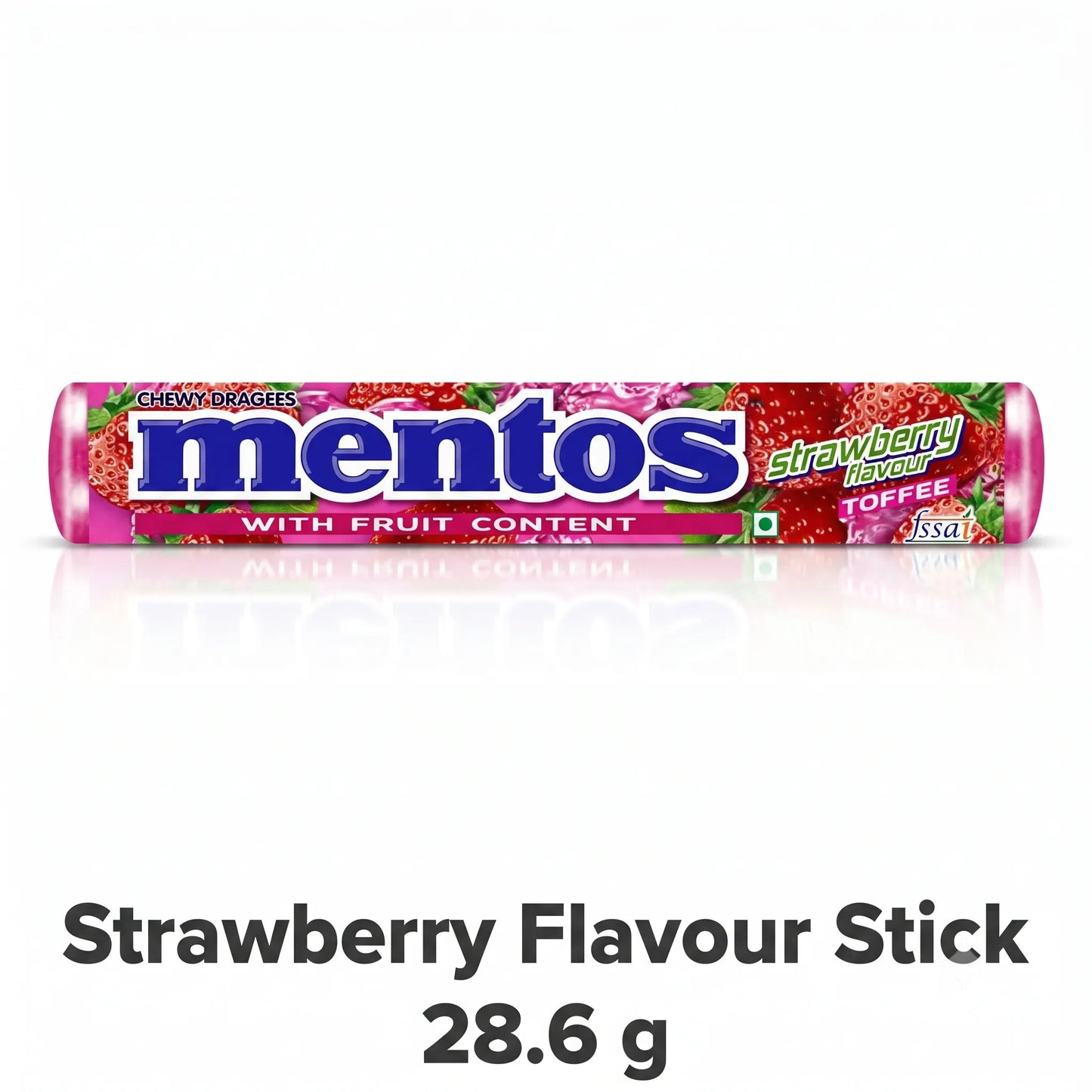 Mentos Strawberry Flavour Toffee, 28.6 g