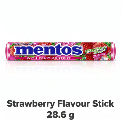 Mentos Strawberry Flavour Toffee, 28.6 g