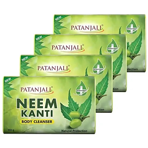 Patanjali Neem Kanti Body Cleanser, 150 g (Pack of 4)