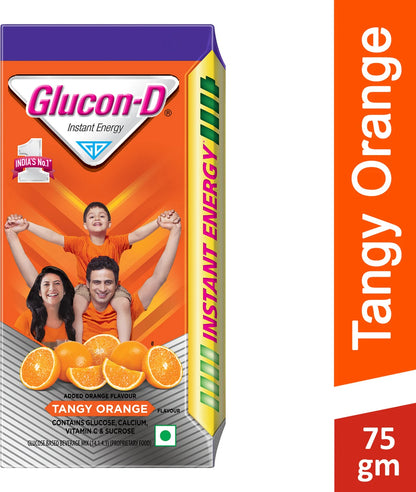 Glucon-D Instant Energy Tangy - Orange, 75 g