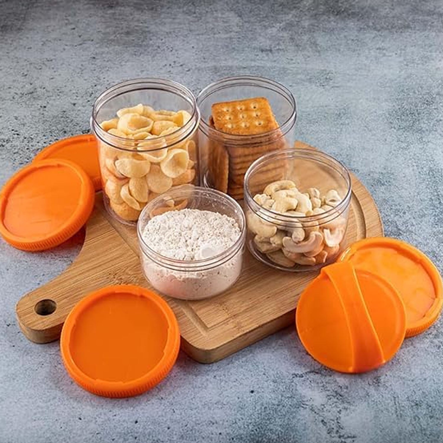 4-in-1 Stackable Dry Fruit Storage Container (1 Set)