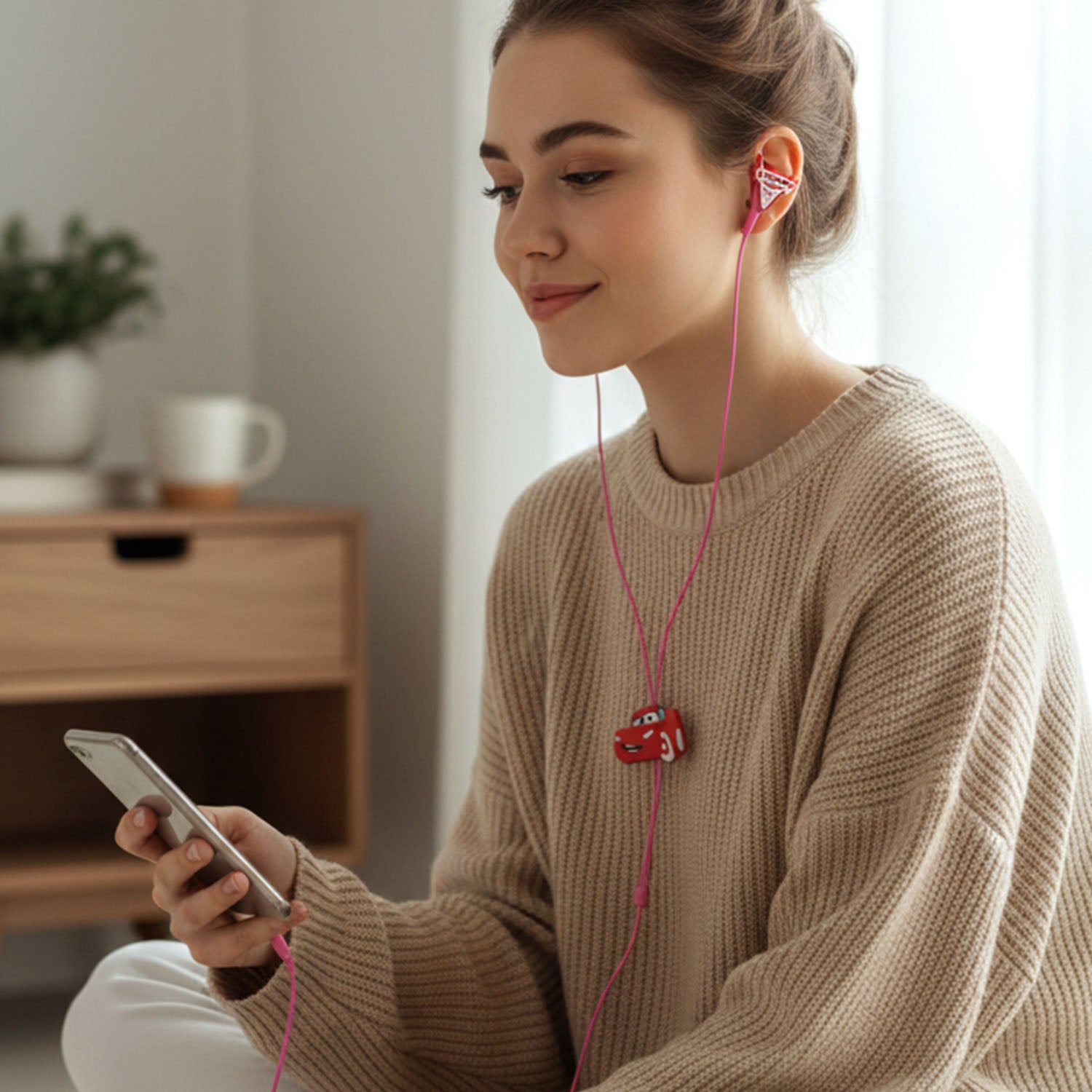 Cartoon Character Wired In-ear Earphones (1 Set)