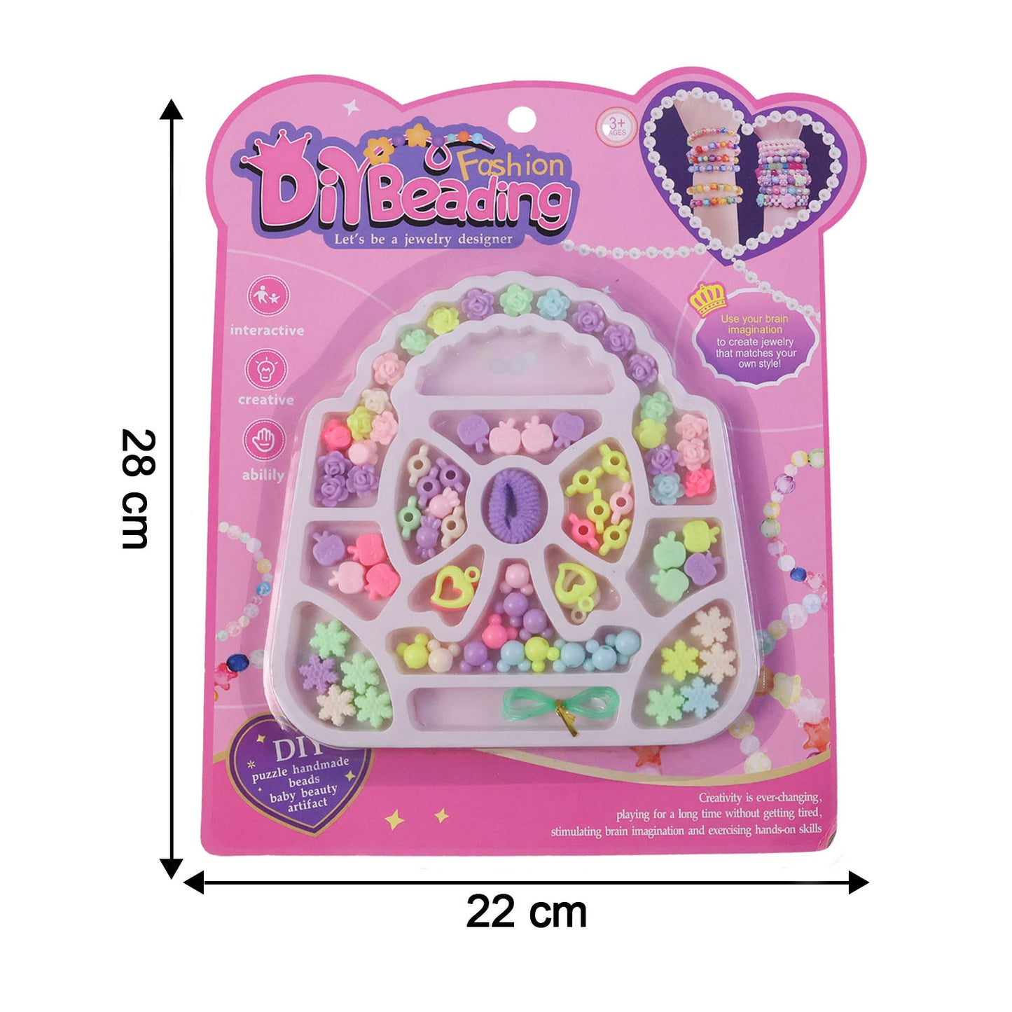 Diy Fashion Beading Jewellery Making Kit (1 Set)