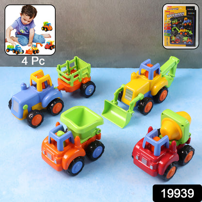 Funwoods Construction Vehicle Toy Set For Kids  (4 Pc)