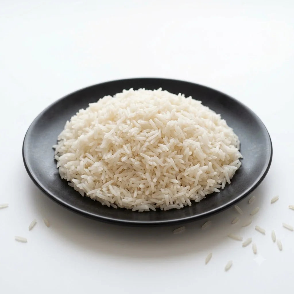 Freshly Cooked Plain White Rice (Chawal), Half Plate