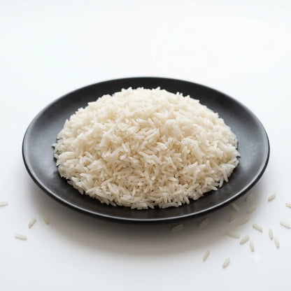 Freshly Cooked Plain White Rice (Chawal), Half Plate