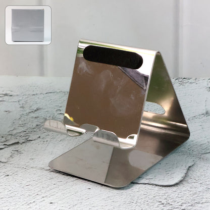 Stainless Steel Universal Mobile  Tablet Stand Holder - (1 Pc)