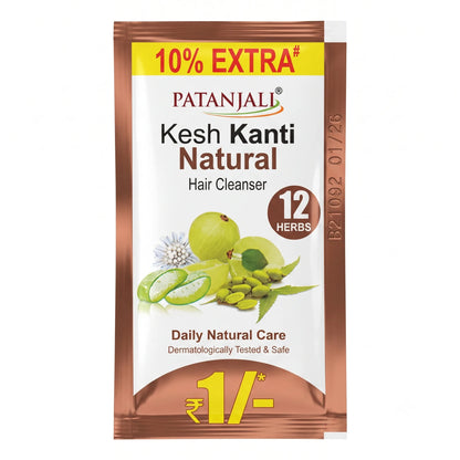 Patanjali Kesh Kanti Natural Hair Cleanser (Shampoo), 5.5 ml Pouch
