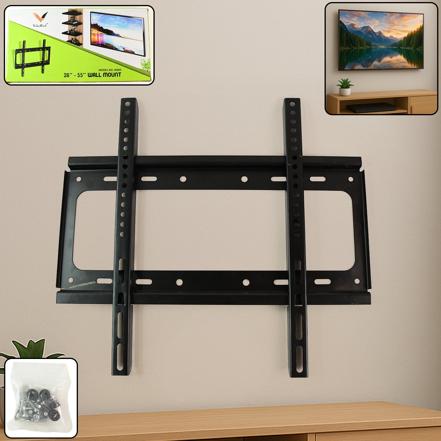 Universal Heavy Duty Adjustable Metal Led Lcd Tv Wall Mount Bracket