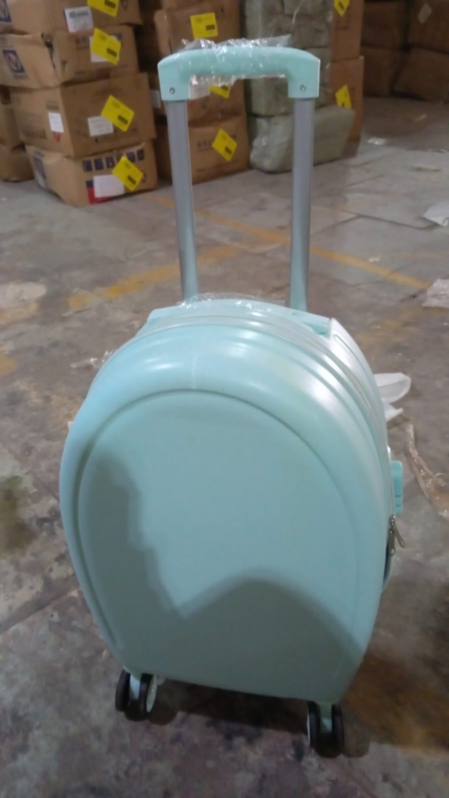 17849suitcase For Kids Girls Green Small Cabin Hard Cover Holiday Carry On Trolley With Extendable Handle Childrens Luggage Trolley Rolling Luggage For Toddlers Men Woman (Mix Color)