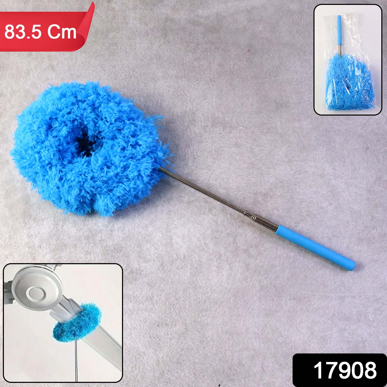 Premium Extendable Round Cleaning Duster (83.5 Cm  1 Pc)