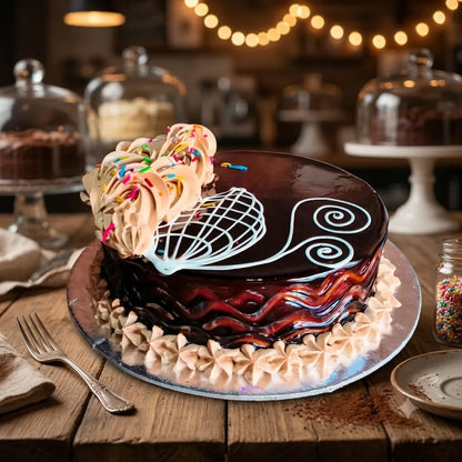Truffle Cream Birthday Cake, 1 Pound