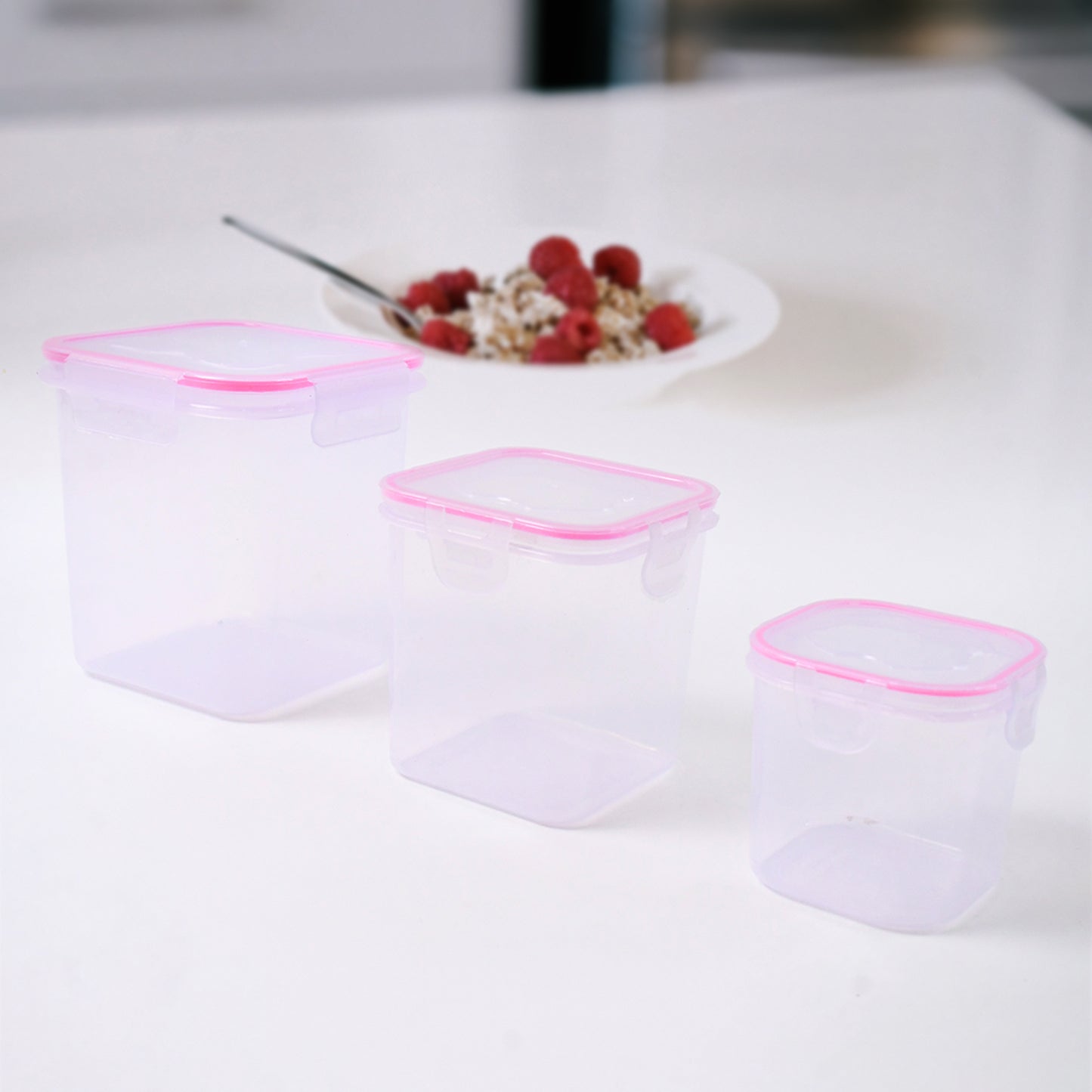 Kitchen Storage Container Set Of 3 Pcs (1500 1000 500 Ml)