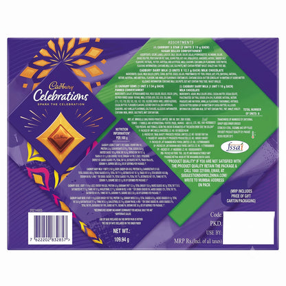 Cadbury Celebrations Assorted Pack, 109 g