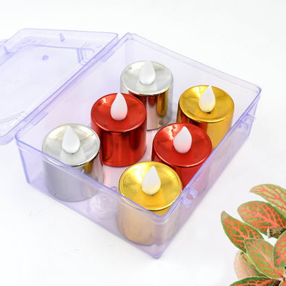 Electrical Candles Diya Led Tea Light (6 Pcs Set)