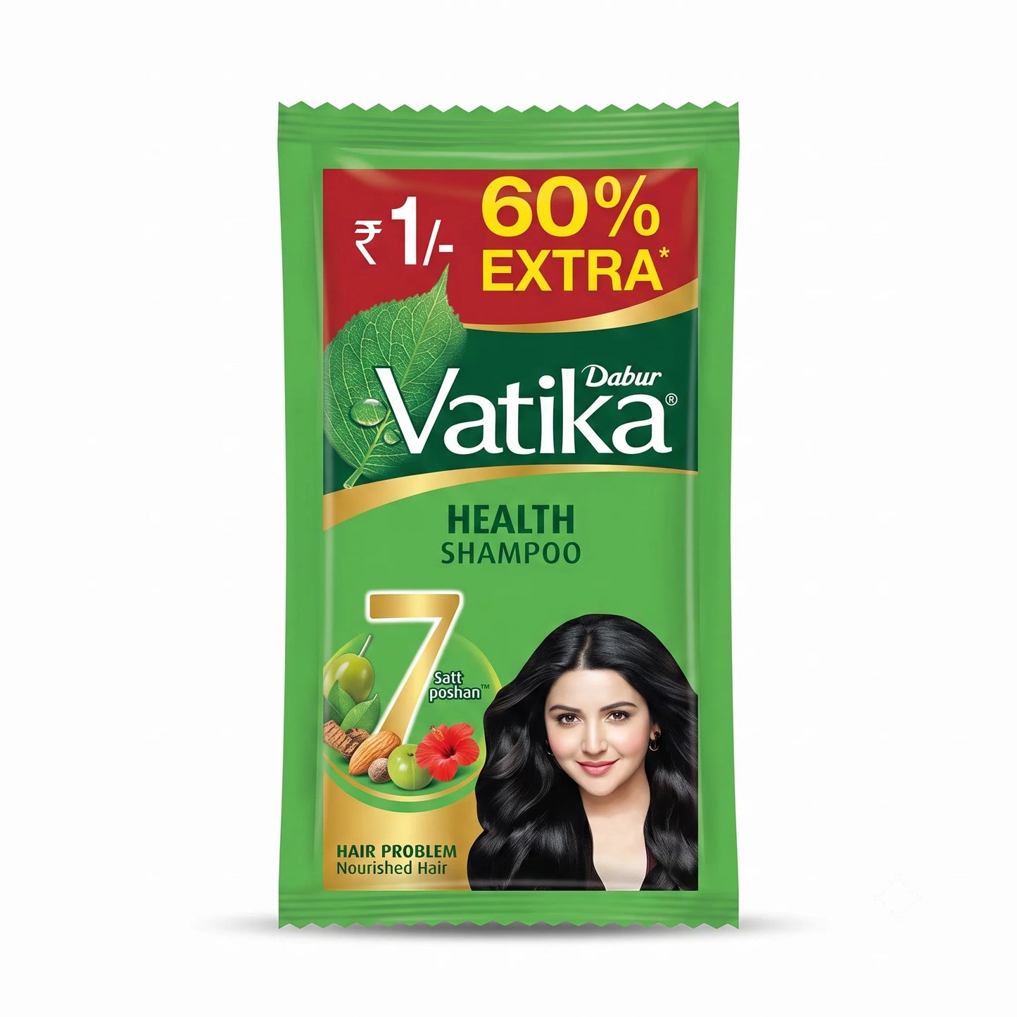 Dabur Vatika Health Shampoo, 6 ml Pouch