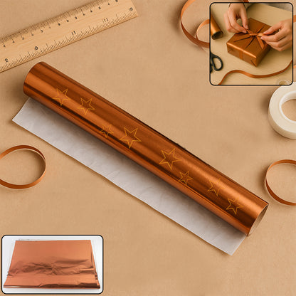Premium Metallic Gift Wrapping Paper Sheets  45 Sheets Approx (70 X 50 Cm  Mix Color)