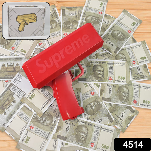 4514 Money Gun Shooter Cash Spray Gun Make It Rain Toy Gun Cash Cannon Money Gun Great Fun For Party Games Wedding Birthday