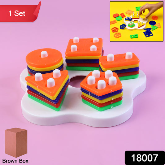 Geometric Stacking Sorter Puzzle Toy