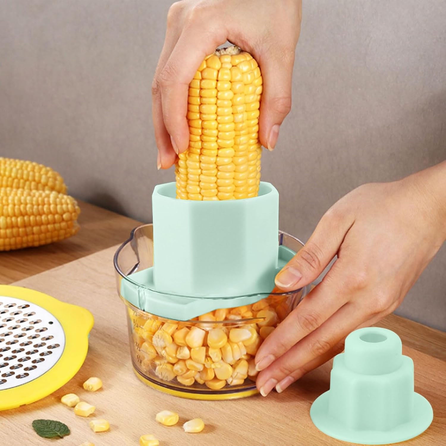 Multipurpose Manual Vegetable Grater And Corn Kernel Stripper (1 Pc)