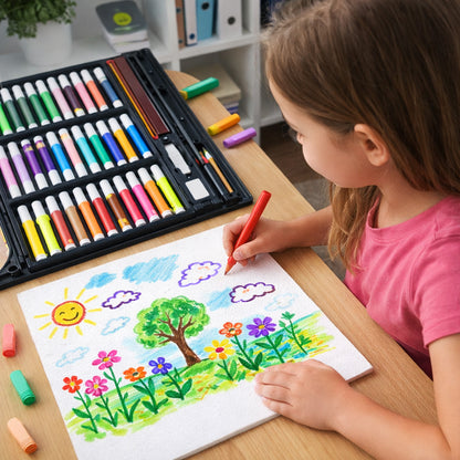 150 Piece Complete Art And Drawing Color Kit