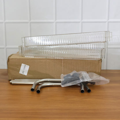 2 Layer Multipurpose Storage Trolley With Wheels (1 Pc)